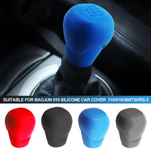 Load image into Gallery viewer, Silicone Car Case Gear Head Shift Collars MT 6 Speed Shift Knob Grips Cover Shift Lever Decoration Cover Accessories For Baojun 510 RS- 730 310 360
