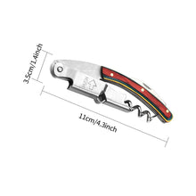 Load image into Gallery viewer, Stainless Steel Wine Opener Professional Waiters Corkscrew Beer Bottle Opener And Foil Cutter Gift For Wine Lover
