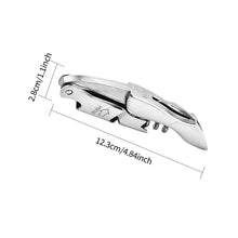 Load image into Gallery viewer, Stainless Steel Wine Opener Professional Waiters Corkscrew Beer Bottle Opener And Foil Cutter Gift For Wine Lover

