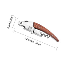 Load image into Gallery viewer, Stainless Steel Wine Opener Professional Waiters Corkscrew Beer Bottle Opener And Foil Cutter Gift For Wine Lover

