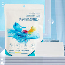 Load image into Gallery viewer, 50Pcs/Bag Laundry Tablets Laundry Paper Anti-Staining Clothes Sheets Anti-String Mixing Color Absorption Washing Accessories
