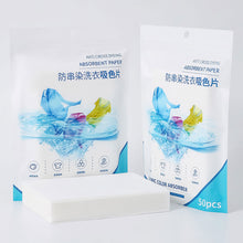 Load image into Gallery viewer, 50Pcs/Bag Laundry Tablets Laundry Paper Anti-Staining Clothes Sheets Anti-String Mixing Color Absorption Washing Accessories

