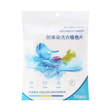 Load image into Gallery viewer, 50Pcs/Bag Laundry Tablets Laundry Paper Anti-Staining Clothes Sheets Anti-String Mixing Color Absorption Washing Accessories
