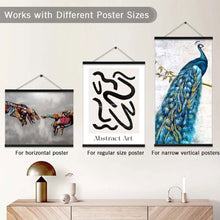 Load image into Gallery viewer, Magnetic Wooden Picture Hanger Frames Poster Photos Wall Art Canvas Prints Paintings Teak Pine Wood Living Room Home Decor
