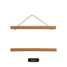 Load image into Gallery viewer, Magnetic Wooden Picture Hanger Frames Poster Photos Wall Art Canvas Prints Paintings Teak Pine Wood Living Room Home Decor
