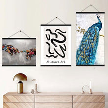 Load image into Gallery viewer, Magnetic Wooden Picture Hanger Frames Poster Photos Wall Art Canvas Prints Paintings Teak Pine Wood Living Room Home Decor
