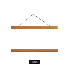 Load image into Gallery viewer, Magnetic Wooden Picture Hanger Frames Poster Photos Wall Art Canvas Prints Paintings Teak Pine Wood Living Room Home Decor
