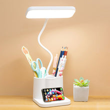 Load image into Gallery viewer, Dimmable LED USB Learning Bedside Reading Night Light LED Desk Lamp Eye Protection Desk For College Student Dormitory Bedroom
