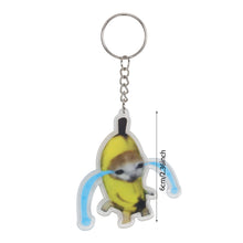 Load image into Gallery viewer, Happy Banana Cat Key Chain Mobile Phone Chain Keyring Student Gift Funny Cat Bag Pendant Lanyard Happy Cat Keychain
