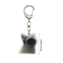 Load image into Gallery viewer, Happy Banana Cat Key Chain Mobile Phone Chain Keyring Student Gift Funny Cat Bag Pendant Lanyard Happy Cat Keychain
