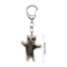 Load image into Gallery viewer, Happy Banana Cat Key Chain Mobile Phone Chain Keyring Student Gift Funny Cat Bag Pendant Lanyard Happy Cat Keychain

