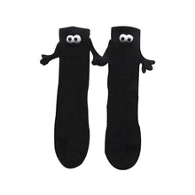 Load image into Gallery viewer, 1 Pair Fashion Funny Creative Magnetic Attraction Hands Black White Cartoon Eyes Couples Socks Celebrity Couple Socks
