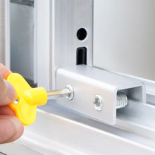 Load image into Gallery viewer, 1Pc Aluminum Alloy Door Screen Window Lock Stopper Sliding Window Anti-theft Door Protective Lock Baby Child Pet Safety Lock Buckle
