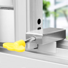 Load image into Gallery viewer, 1Pc Aluminum Alloy Door Screen Window Lock Stopper Sliding Window Anti-theft Door Protective Lock Baby Child Pet Safety Lock Buckle

