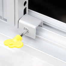 Load image into Gallery viewer, 1Pc Aluminum Alloy Door Screen Window Lock Stopper Sliding Window Anti-theft Door Protective Lock Baby Child Pet Safety Lock Buckle
