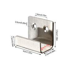 Load image into Gallery viewer, 1Pc Stainless Steel Hanging Hook Code Ceramic Tile Display Buckle U-shape Corner Bracket Joint Fastener Wall Support with Screws
