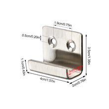 Load image into Gallery viewer, 1Pc Stainless Steel Hanging Hook Code Ceramic Tile Display Buckle U-shape Corner Bracket Joint Fastener Wall Support with Screws
