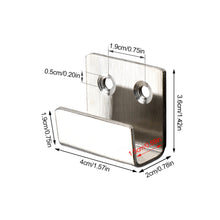 Load image into Gallery viewer, 1Pc Stainless Steel Hanging Hook Code Ceramic Tile Display Buckle U-shape Corner Bracket Joint Fastener Wall Support with Screws
