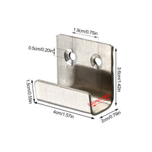 Load image into Gallery viewer, 1Pc Stainless Steel Hanging Hook Code Ceramic Tile Display Buckle U-shape Corner Bracket Joint Fastener Wall Support with Screws
