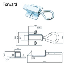 Load image into Gallery viewer, 1PCS Pull Ring Spring Door Bolt Latch Lock Window Gate Anti-theft Security Latch for Industrial Cabinet Hardware
