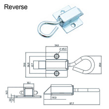 Load image into Gallery viewer, 1PCS Pull Ring Spring Door Bolt Latch Lock Window Gate Anti-theft Security Latch for Industrial Cabinet Hardware
