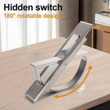Load image into Gallery viewer, Tatami Hidden Handles Zinc Alloy Door Embedded Pull Cover Floor Cabinet Handle Dark Recessed Knobs Furniture Hardware
