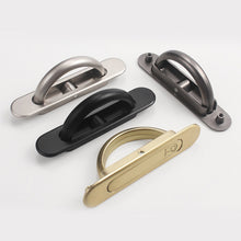 Load image into Gallery viewer, Tatami Hidden Handles Zinc Alloy Door Embedded Pull Cover Floor Cabinet Handle Dark Recessed Knobs Furniture Hardware
