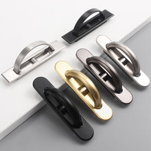 Load image into Gallery viewer, Tatami Hidden Handles Zinc Alloy Door Embedded Pull Cover Floor Cabinet Handle Dark Recessed Knobs Furniture Hardware
