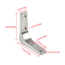 Load image into Gallery viewer, 1Pc Shelf Support Thickened Wall Mounted Shelf Bracket Multifunctional Triangular L-shaped Space Saving Fixed Bracket Furniture
