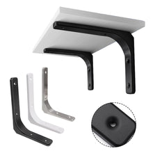 Load image into Gallery viewer, 1Pc Shelf Support Thickened Wall Mounted Shelf Bracket Multifunctional Triangular L-shaped Space Saving Fixed Bracket Furniture
