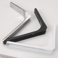 Load image into Gallery viewer, 1Pc Shelf Support Thickened Wall Mounted Shelf Bracket Multifunctional Triangular L-shaped Space Saving Fixed Bracket Furniture
