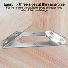 Load image into Gallery viewer, Right Angle Thickened Fixed Triangle Bracket Right Angle Bracket Fastener Chairs Bookshelves Doors Table Legs Tool Parts
