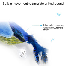 Load image into Gallery viewer, 1Pc Simulation Bird Cat Toy Funny Self-hey Feather Bird Interactive Toys Pet Supplies For Relieves Stress Cat Supplies
