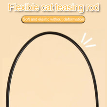 Load image into Gallery viewer, 1Pc Funny Feather Cat Plush Teaser Wand with Bell Pet Interactive Feather Toys Cat Stick Toy for Kitten Catching Toy Playing Teaser Cat Supplies
