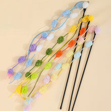 Load image into Gallery viewer, 1Pc Funny Feather Cat Plush Teaser Wand with Bell Pet Interactive Feather Toys Cat Stick Toy for Kitten Catching Toy Playing Teaser Cat Supplies
