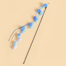 Load image into Gallery viewer, 1Pc Funny Feather Cat Plush Teaser Wand with Bell Pet Interactive Feather Toys Cat Stick Toy for Kitten Catching Toy Playing Teaser Cat Supplies
