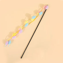 Load image into Gallery viewer, 1Pc Funny Feather Cat Plush Teaser Wand with Bell Pet Interactive Feather Toys Cat Stick Toy for Kitten Catching Toy Playing Teaser Cat Supplies
