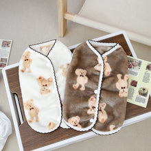 Load image into Gallery viewer, Winter Warm Dog Vest Soft Fleece with Bear Doll Pet Clothes for Small Medium Dogs Coats Chihuahua Jacket French Bulldog Costumes
