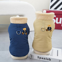 Load image into Gallery viewer, Pet Dog Lapel Coat Dog Cat Clothes Dog Autumn Winter Clothes Teddy Beagle Clothing Sweater Fleece Sweater Dog Clothes Pet Coat
