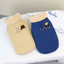 Load image into Gallery viewer, Pet Dog Lapel Coat Dog Cat Clothes Dog Autumn Winter Clothes Teddy Beagle Clothing Sweater Fleece Sweater Dog Clothes Pet Coat
