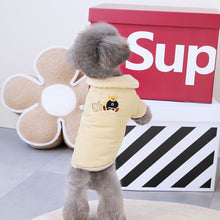 Load image into Gallery viewer, Pet Dog Lapel Coat Dog Cat Clothes Dog Autumn Winter Clothes Teddy Beagle Clothing Sweater Fleece Sweater Dog Clothes Pet Coat
