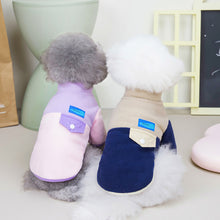 Load image into Gallery viewer, Pet Dog Lapel Coat Dog Cat Clothes Dog Autumn Winter Clothes Teddy Beagle Clothing Sweater Fleece Sweater Dog Clothes Pet Coat
