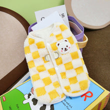 Load image into Gallery viewer, Fashion Plaid Pet Puppy Clothes Coat Jack Dog Clothes Bear Vest Dogs Clothing Pet Outfits Cute Winter Yorkies Costume
