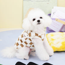 Load image into Gallery viewer, Fashion Plaid Pet Puppy Clothes Coat Jack Dog Clothes Bear Vest Dogs Clothing Pet Outfits Cute Winter Yorkies Costume
