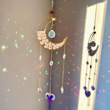 Load image into Gallery viewer, Dreamcatcher Suncatcher Crystal Prism Ball Gold Moon Star Rainbow Sun Catcher Indoor Window Car Hanging Garden Decoration Gift
