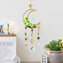 Load image into Gallery viewer, Dreamcatcher Suncatcher Crystal Prism Ball Gold Moon Star Rainbow Sun Catcher Indoor Window Car Hanging Garden Decoration Gift
