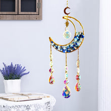 Load image into Gallery viewer, Dreamcatcher Suncatcher Crystal Prism Ball Gold Moon Star Rainbow Sun Catcher Indoor Window Car Hanging Garden Decoration Gift
