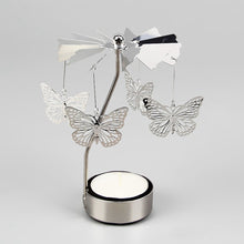 Load image into Gallery viewer, Metal Rotating Spinner Carousel Candle Tea Light Holder Table Rotating Transfer Windmill Decoration Home Elegance Candle Holder
