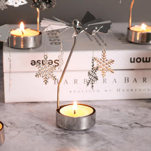 Load image into Gallery viewer, Metal Rotating Spinner Carousel Candle Tea Light Holder Table Rotating Transfer Windmill Decoration Home Elegance Candle Holder
