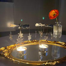 Load image into Gallery viewer, Metal Rotating Spinner Carousel Candle Tea Light Holder Table Rotating Transfer Windmill Decoration Home Elegance Candle Holder
